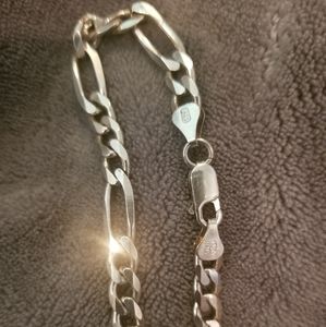 9" Solid .925 Sterling Silver Bracelet